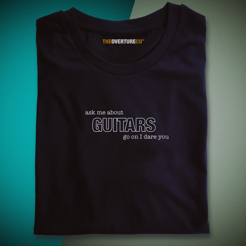 Gift for Guitarists, Guitar Shirt “Ask Me About Guitars”