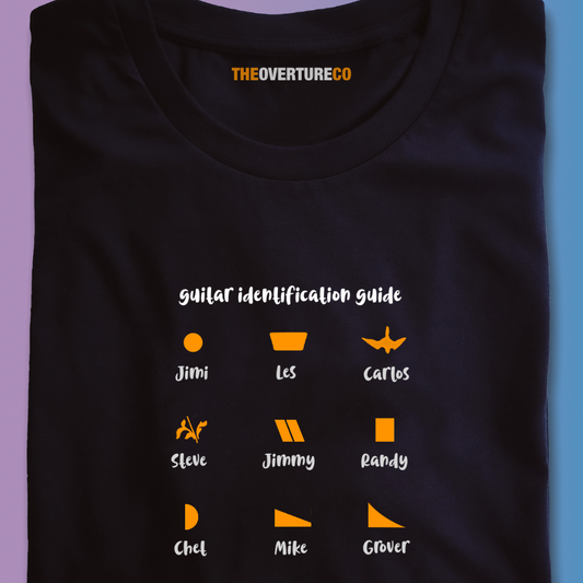 Guitar Identification Guide Gift Shirt for Guitar Lovers