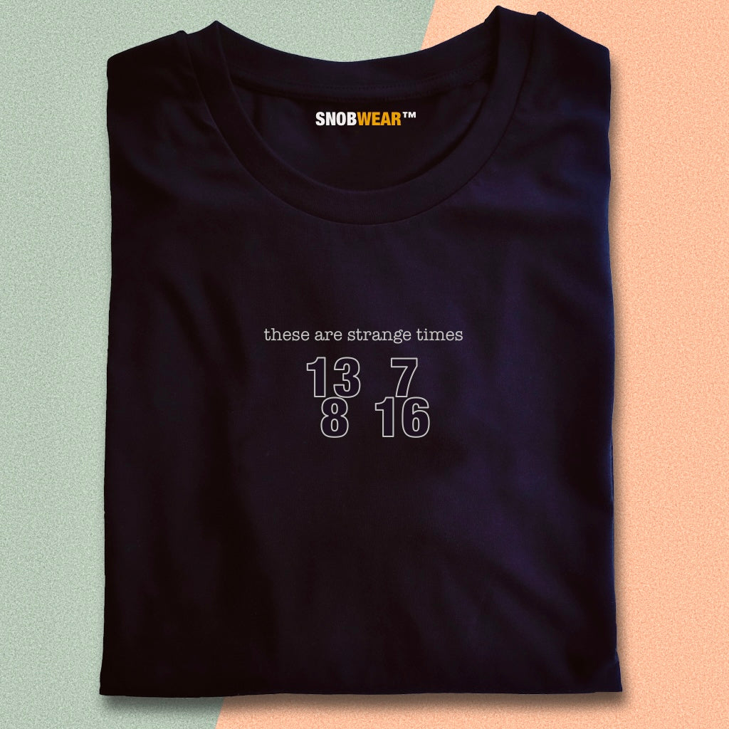 Strange Times Statement Shirt, Odd Time Signatures