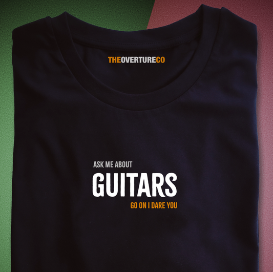 Gift for Guitarists, Guitar Shirt “Ask Me About Guitars”