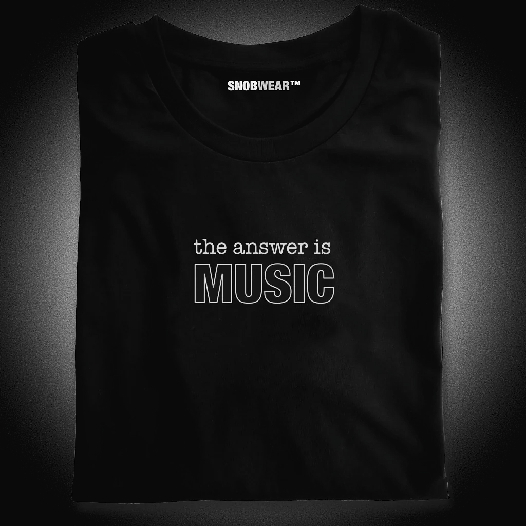 Music Lover Gift "The Answer is Music" Shirt