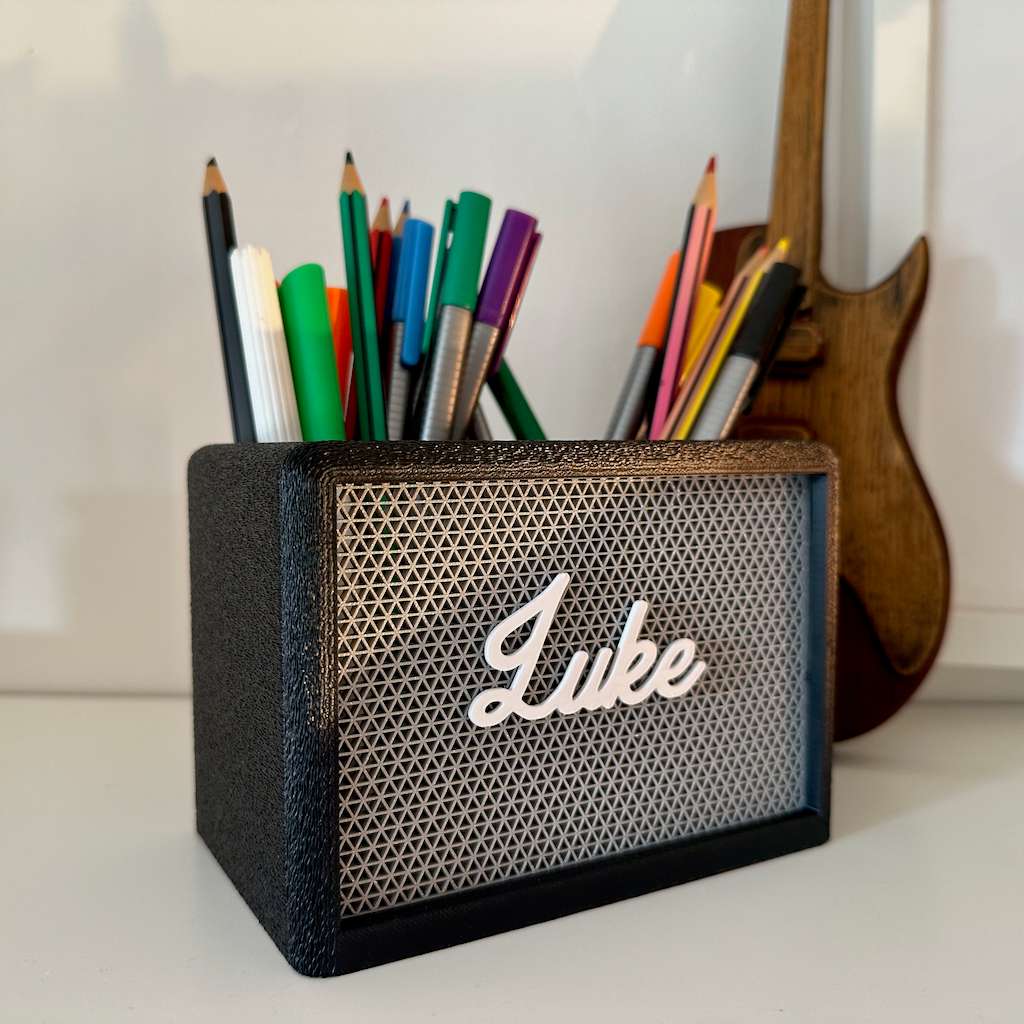 Personalised Marshall Desk Tidy Gift for Guitar Players