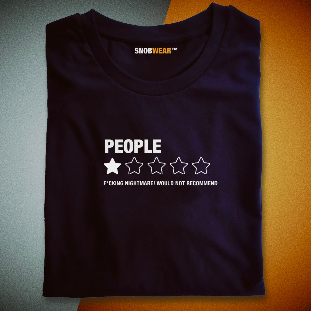 People One Star Black T Shirt