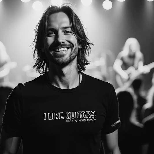 Gift for Guitarists Guitar shirt “I Like Guitars (And Maybe Two People)”