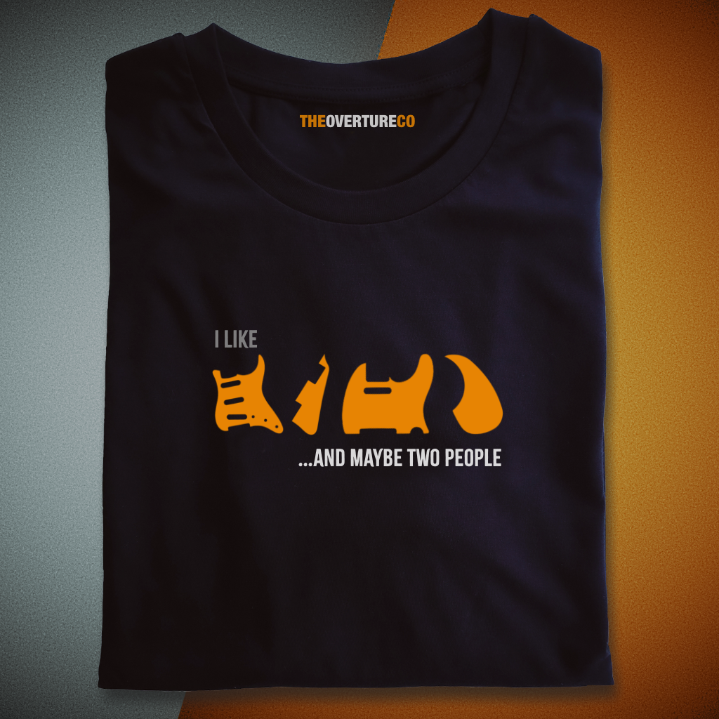 Gift for Guitarists Guitar shirt “I Like Guitars (And Maybe Two People)”