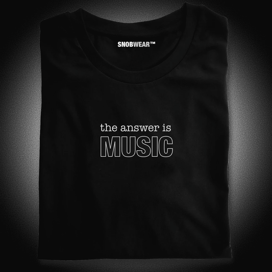 Music Lover Gift "The Answer is Music" Shirt