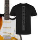 Guitar Shirt. Gift For Guitarists 'Jimi'  INC FREE SCRATCHPLATE KEYCHAIN GIFT
