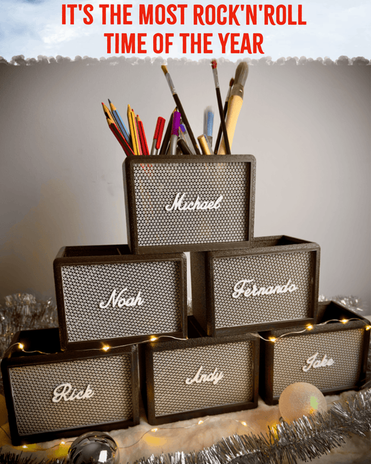 Personalised Marshall Desk Tidy Gift for Guitar Players