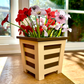 Wood Infused Planter – Modern Indoor Planter with Drainage. Eco-Friendly